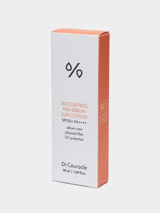 Muammoli teri uchun quyosh kremi, Dr.Ceuracle, 5 Control No-Sebum Lotion SPF50+ 50 ml