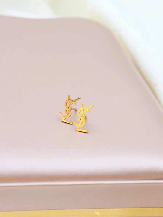 Серьги, сердце, клевер, бижутерия, женские, вишня, жемчуг, YSL