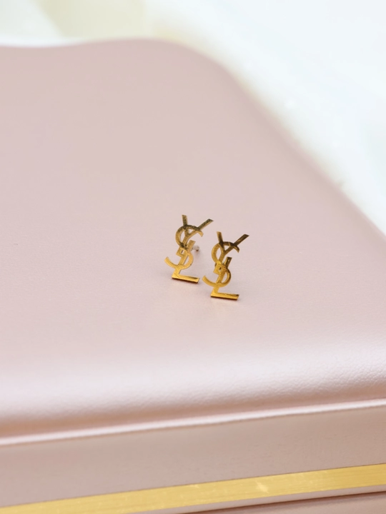Серьги, сердце, клевер, бижутерия, женские, вишня, жемчуг, YSL