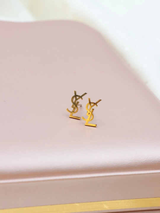 Серьги, сердце, клевер, бижутерия, женские, вишня, жемчуг, YSL