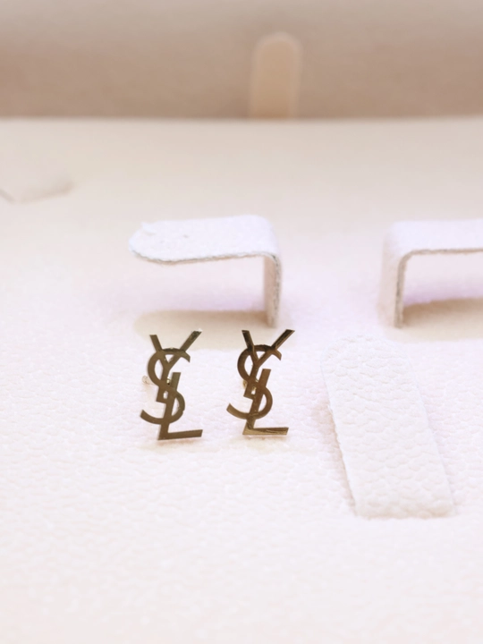 Серьги, сердце, клевер, бижутерия, женские, вишня, жемчуг, YSL