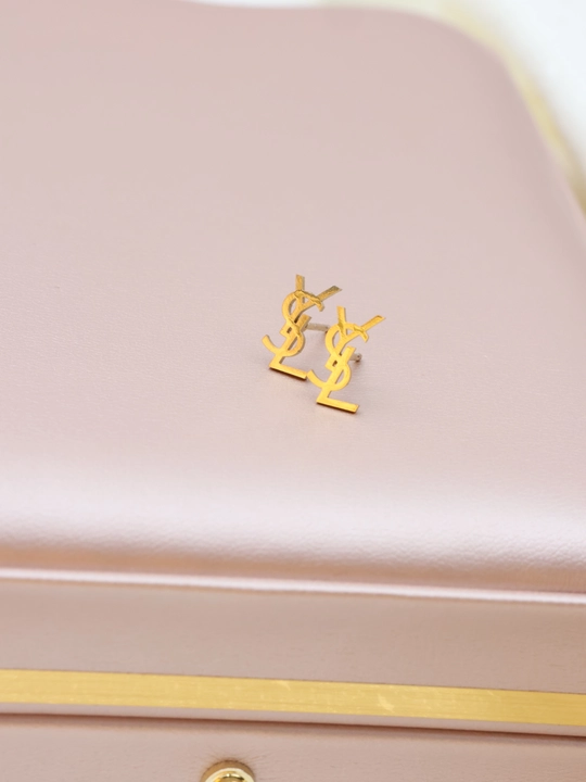Серьги, сердце, клевер, бижутерия, женские, вишня, жемчуг, YSL