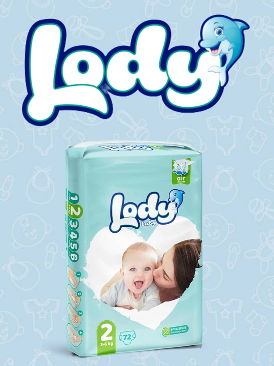LODY BABY 2, 3-6 кг, 72 штук - 