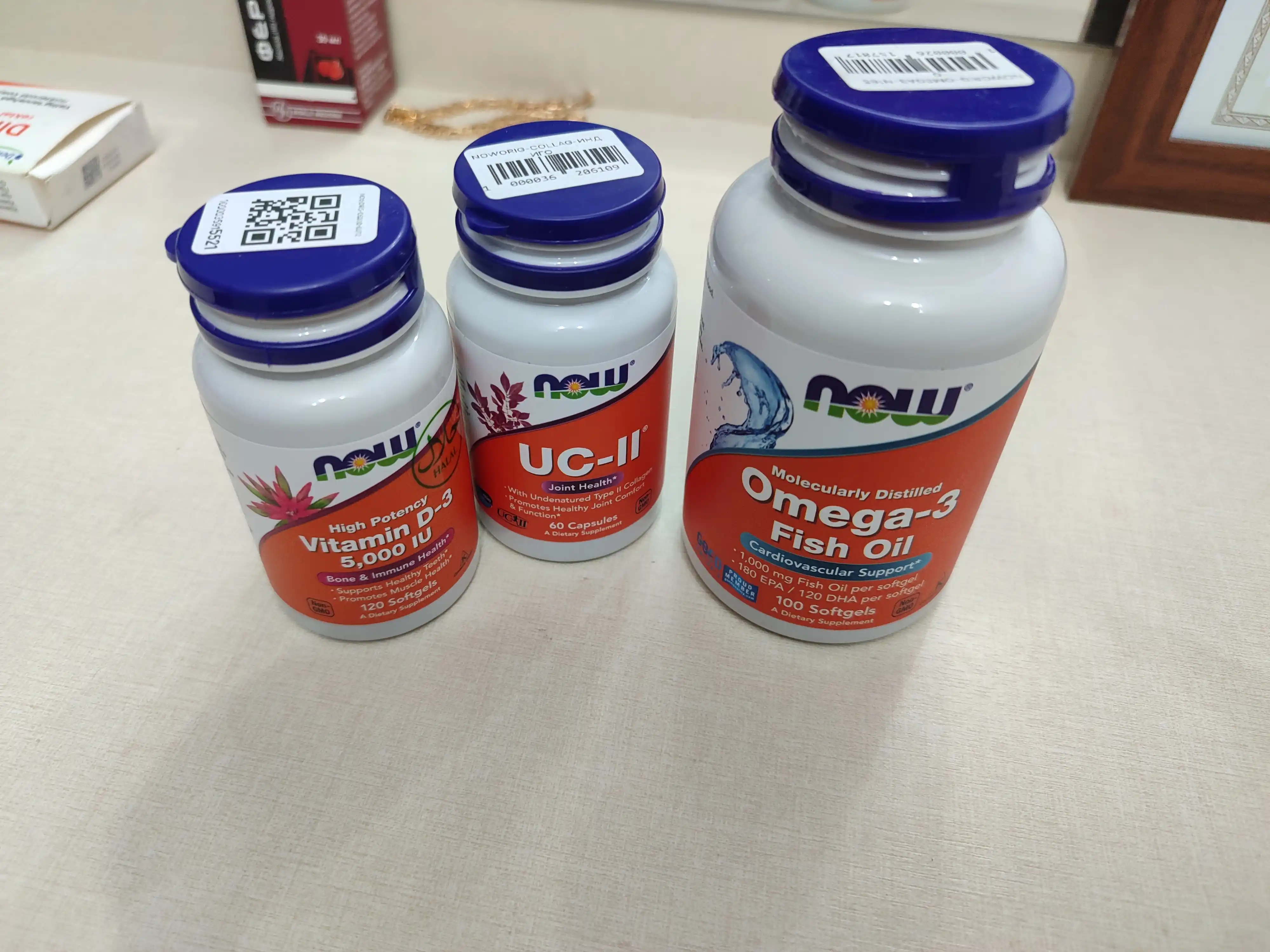 Kollagen NOW Supplements, kukun va kapsulalarda