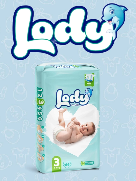 LODY BABY 3, 4-9 кг, 64 шт - 