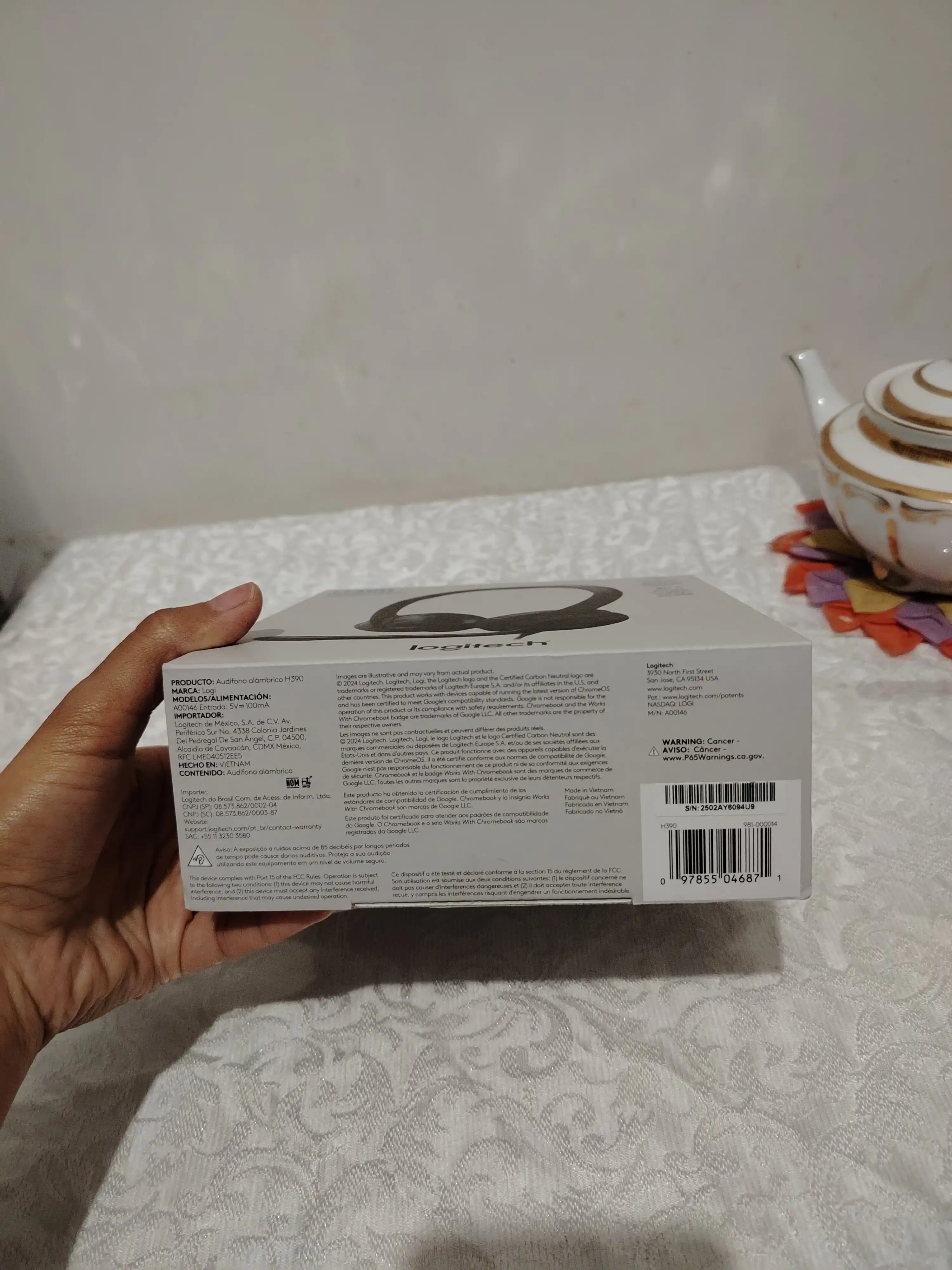 Logitech H390 kompyuter USB garniturasi