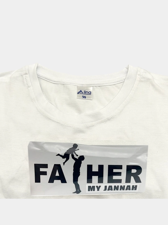 DTF наклейка на одежду FATHER  15*15