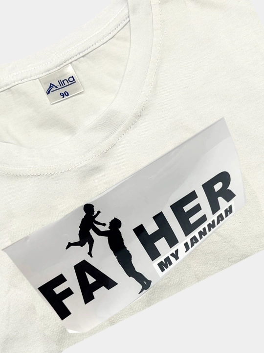 DTF наклейка на одежду FATHER  15*15