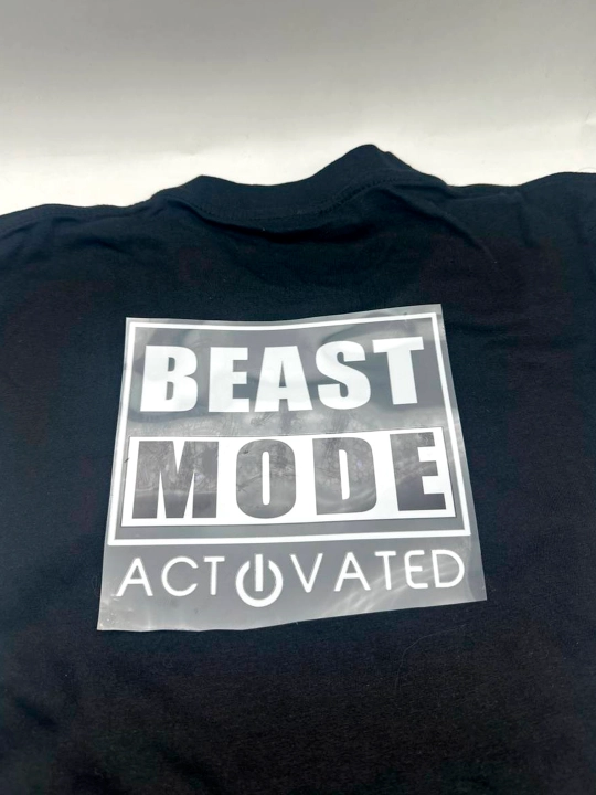 DTF BEAST MODE kiyim stikeri, 15*15 - 