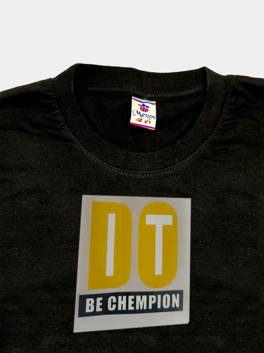 DTF наклейка на одежду DOIT CHAMPION  15*15