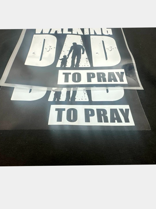 DTF Walking DAD 15*15 kiyim stikeri - 