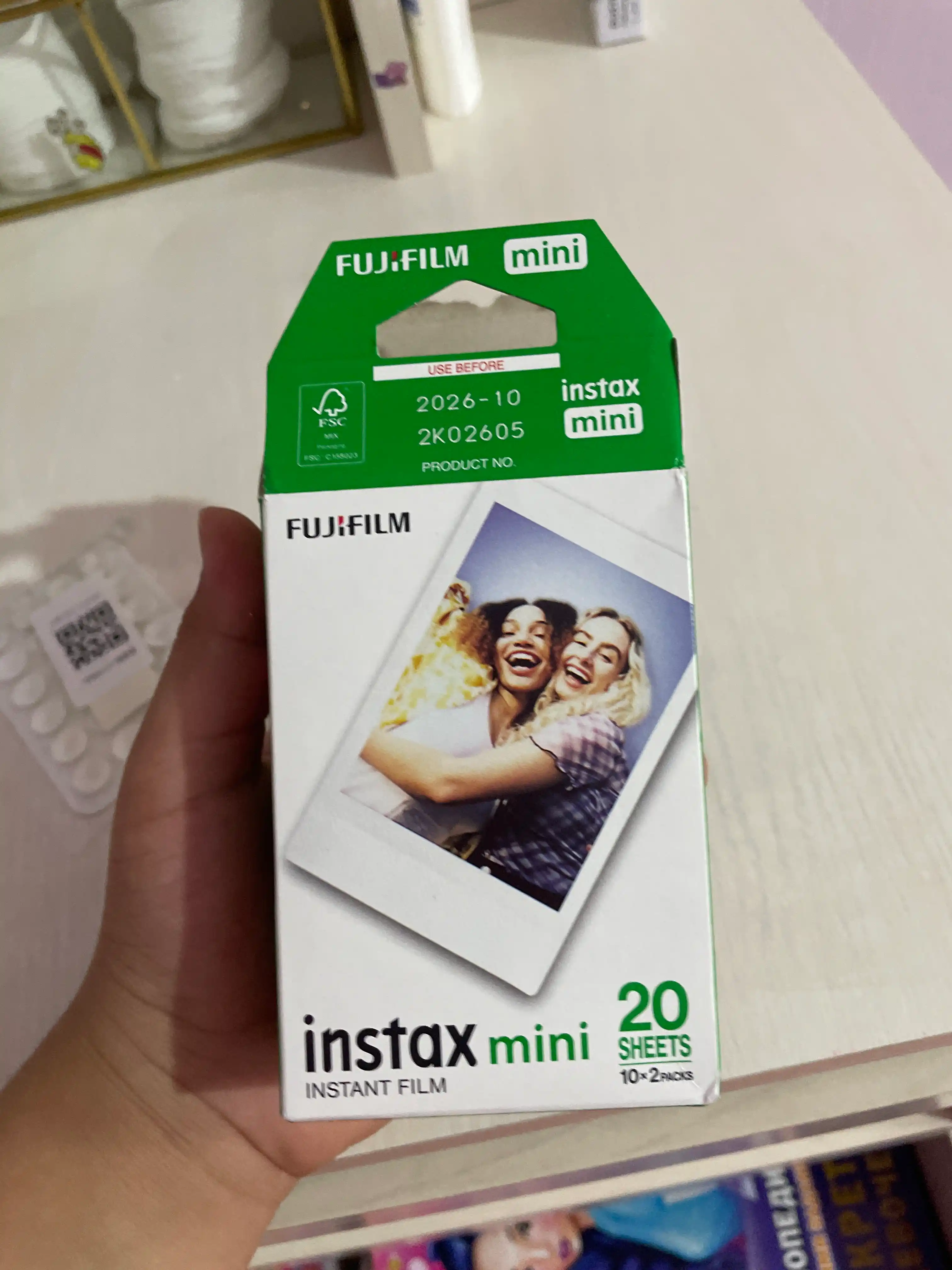 Fotoapparat uchun kartridj, plyonka Fujifilm Instax Mini, standart, 10 * 2PK, 20 ta rasm