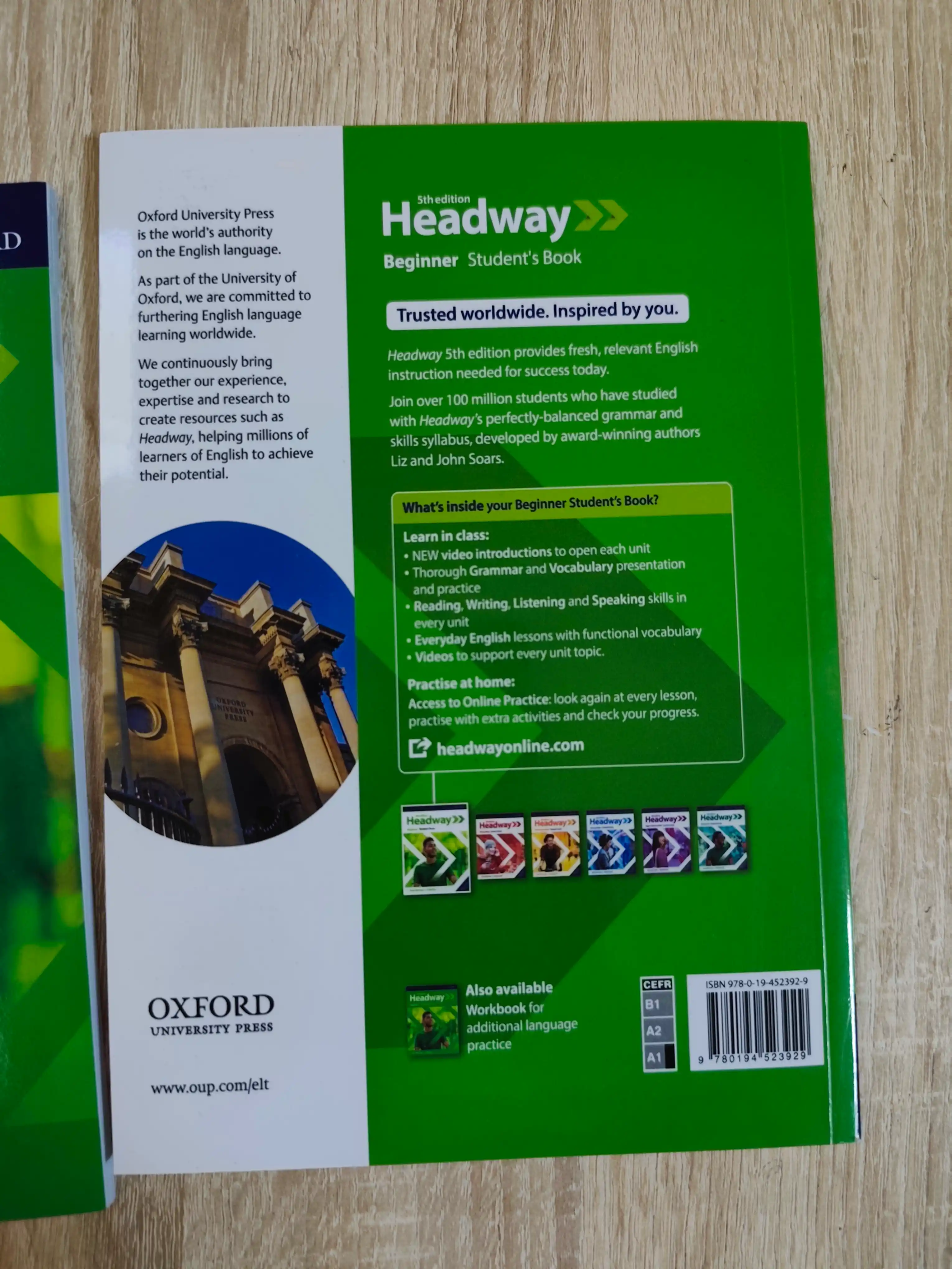 Headway Beginner 5th edition, Student's book + Workbook, Sorz Liz