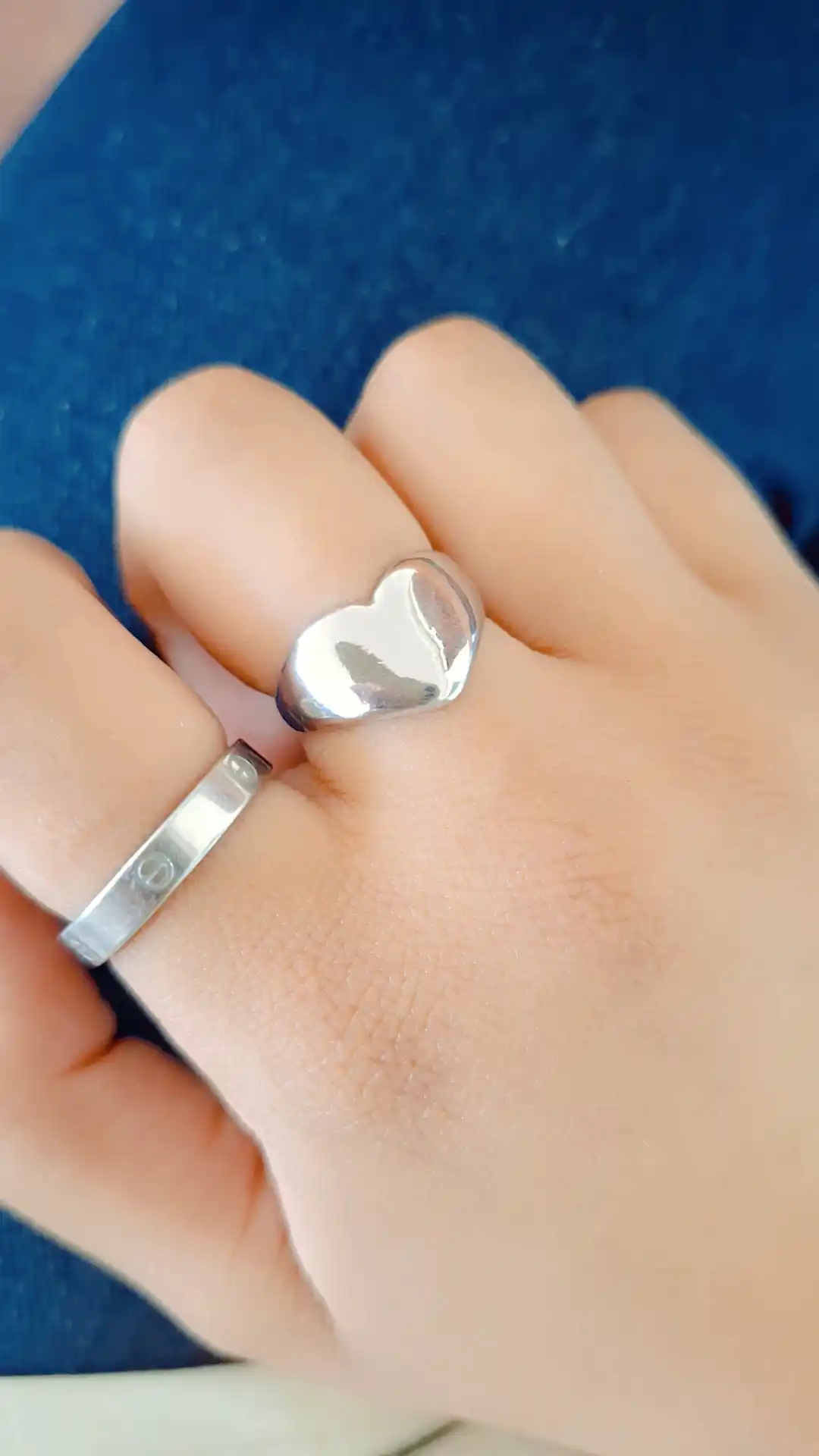 Женское кольцо, Gold and Silver