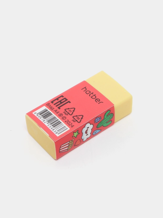 Ластик Hatber PVC Влад А4 ER_087626, в картонной дисплей-витрине