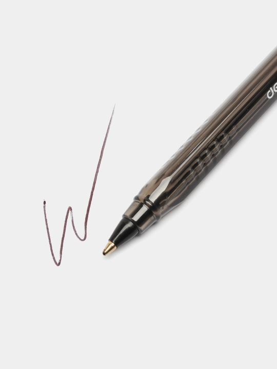 Sharikli ruchka Deli EQ19-BK, 1 mm, 3 dona