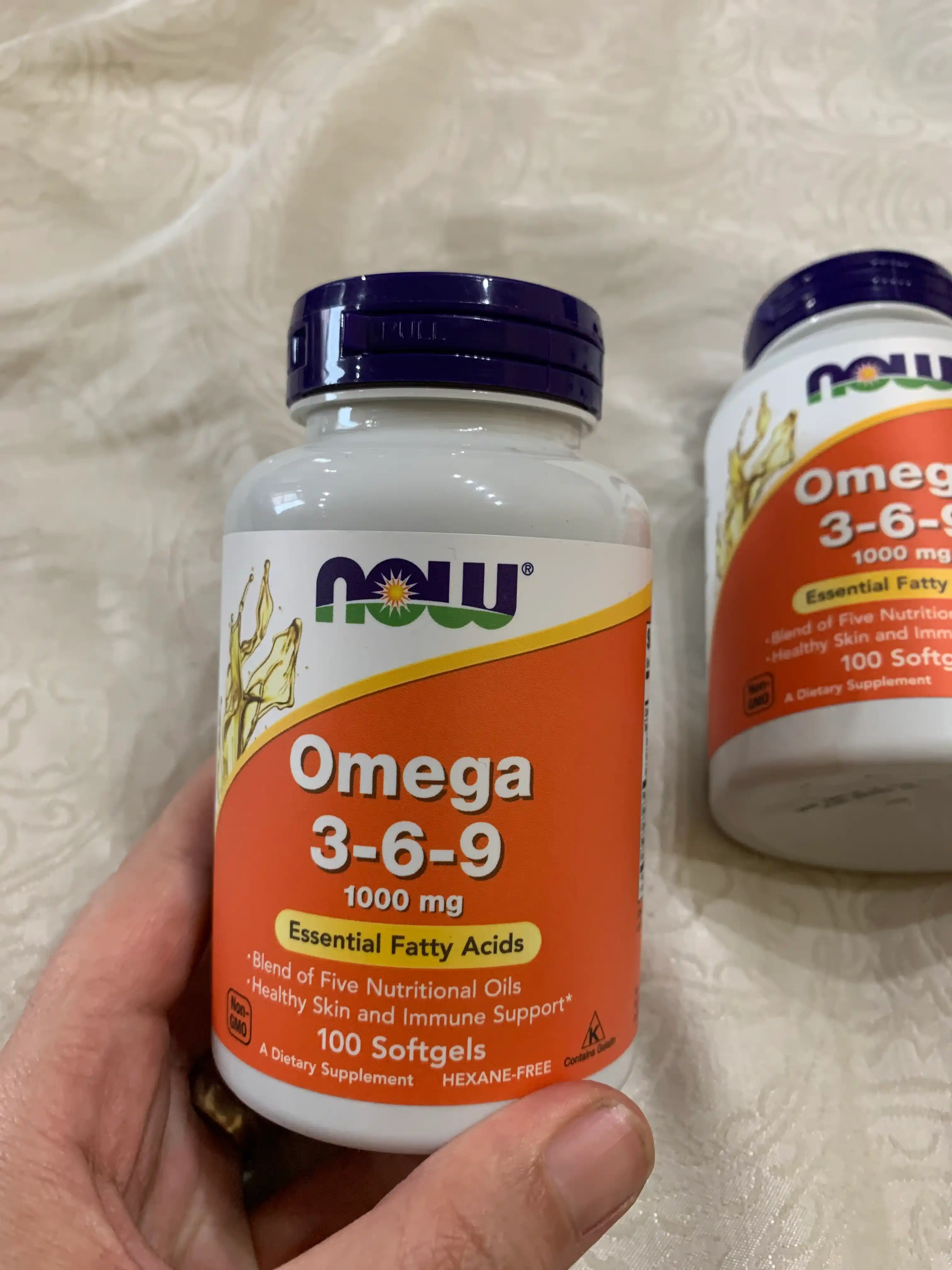 Витамины для иммунитета Now Foods Omega 3-6-9, 1000 мг, 100 таблеток