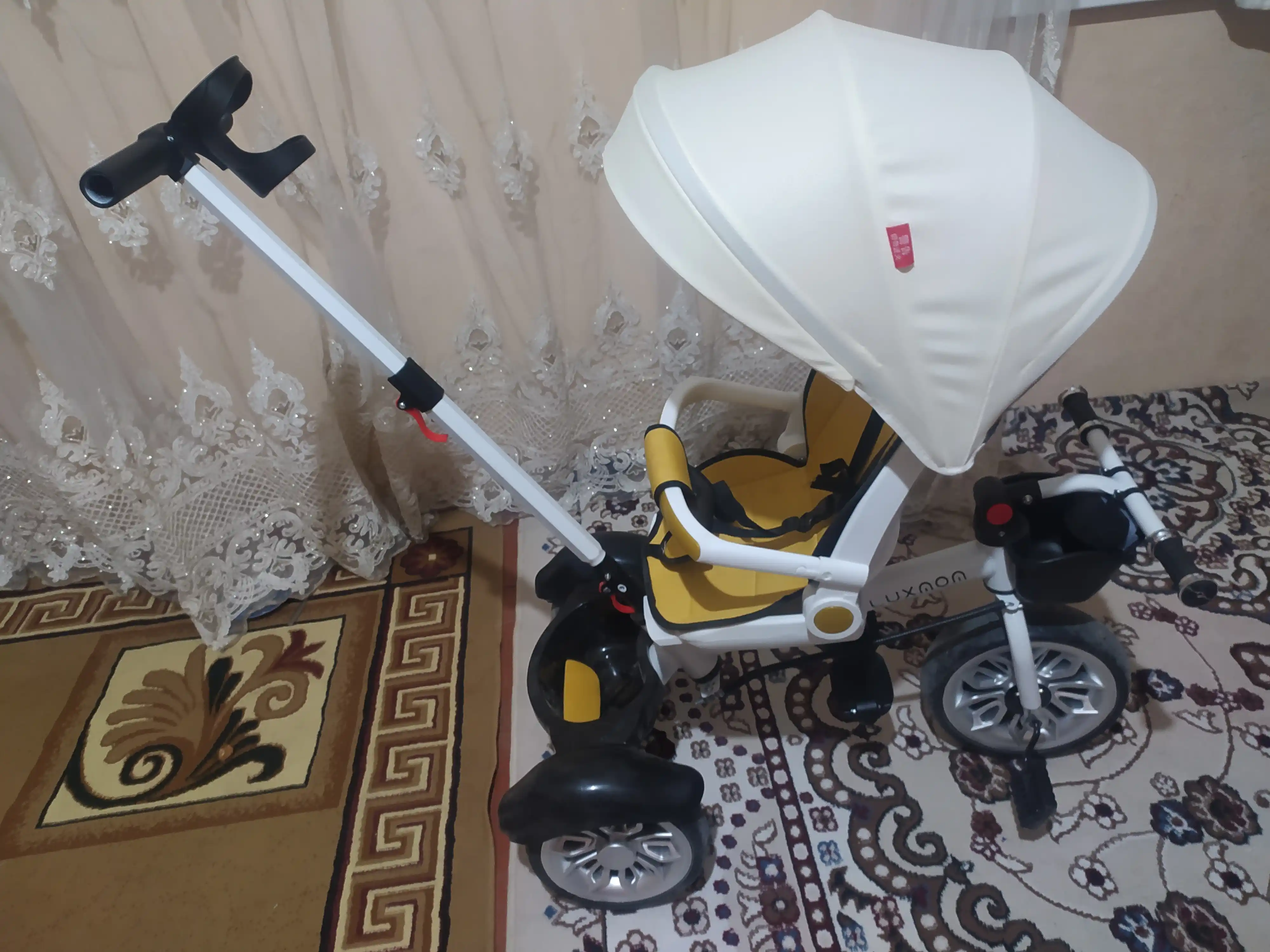 Велосипедная коляска, 3 колеса, вращающееся на 360 градусов сиденье