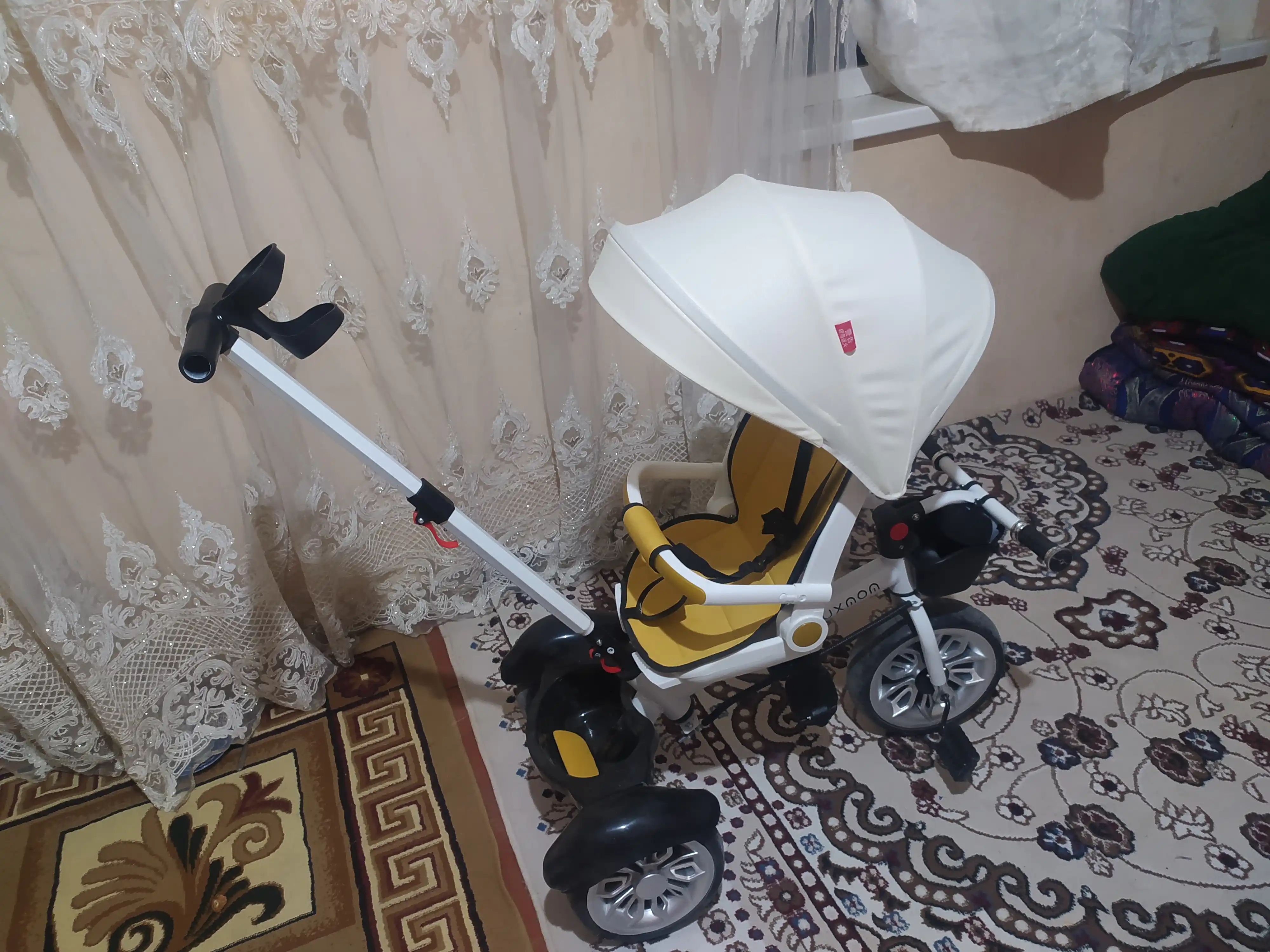 Велосипедная коляска, 3 колеса, вращающееся на 360 градусов сиденье