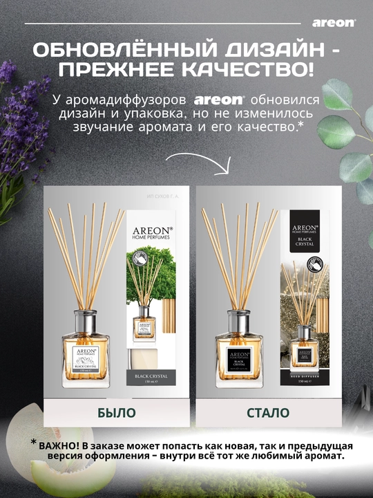 Ароматизатор для дома Areon, 150 мл, освежитель воздуха, диффузор с палочками