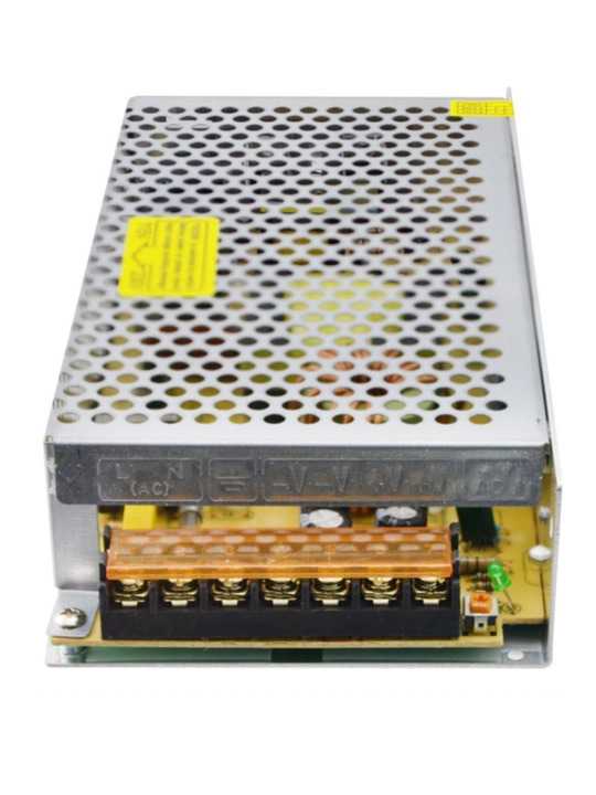 Universal quvvat bloki 12 V, 15 A, 180 W — metall korpus, qisqa tutashuvdan himoya