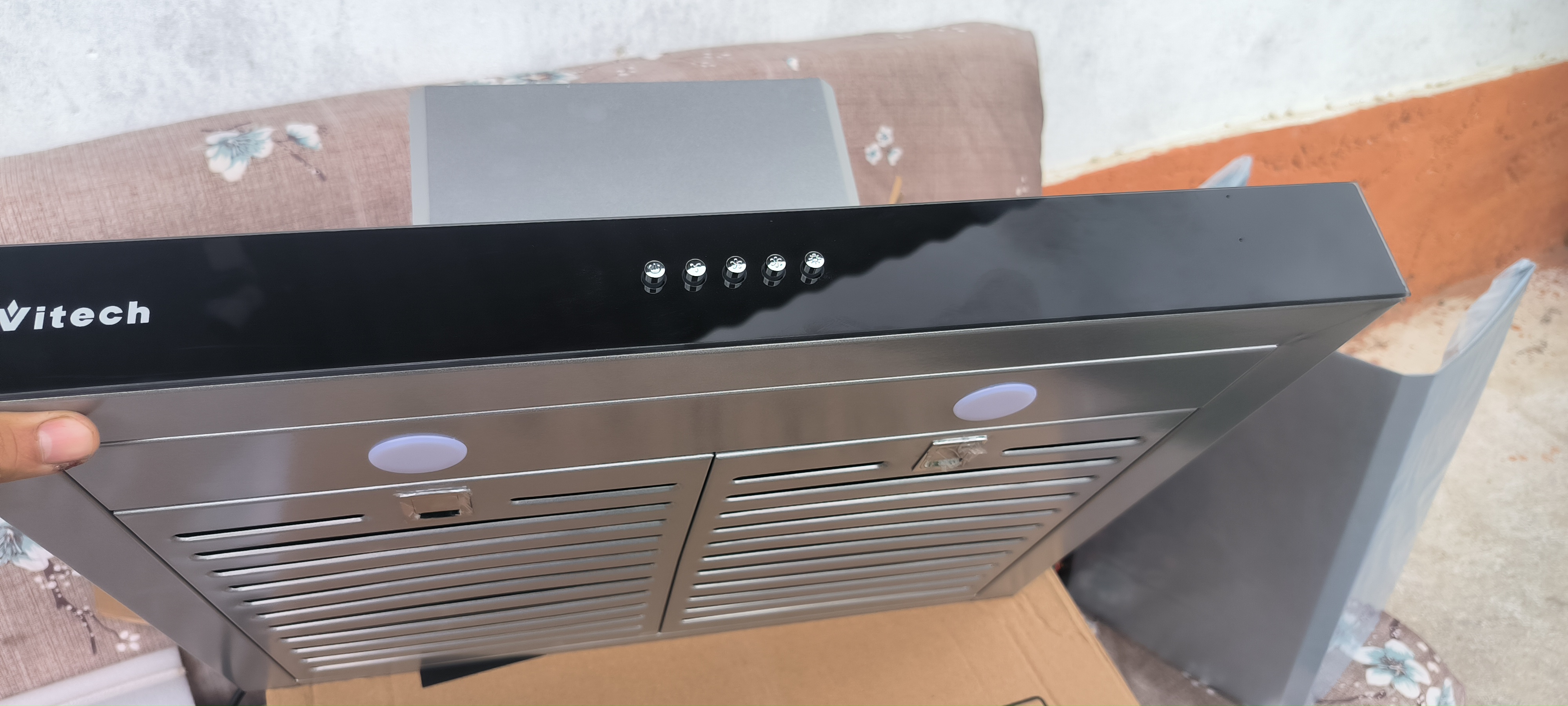 T-shaklidagi oshxona dudburoni Vitech Sigma T 60 sm