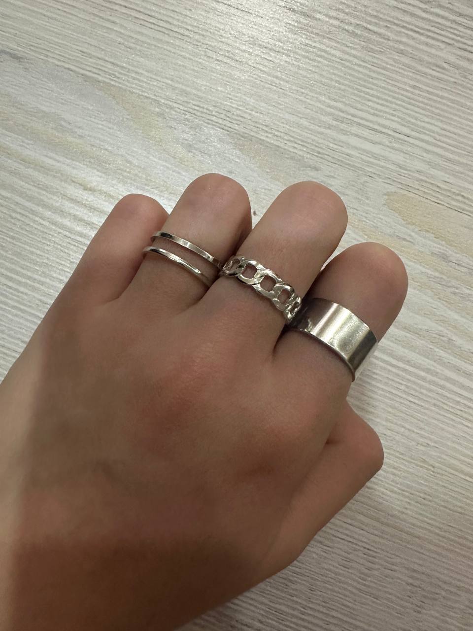 Комплект колец для женщин, 3 шт