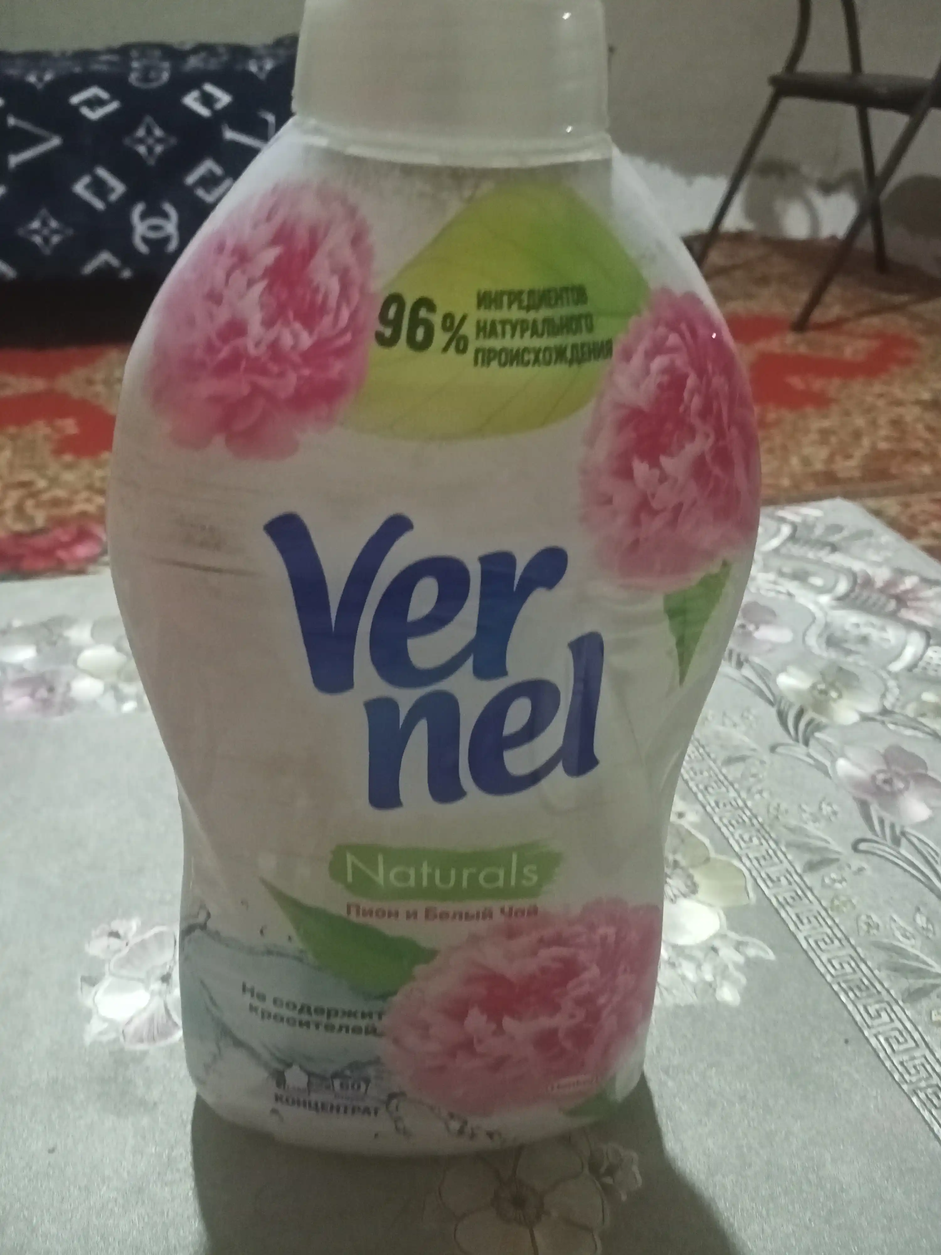 Кондиционер для белья Vernel Пион и Белый чай, 1.44 л