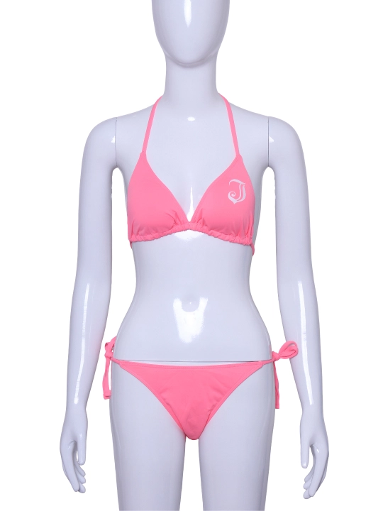 Ayollar bog‘ichli bikini cho‘milish kiyimi (pushti/binafsha/qizil) - 