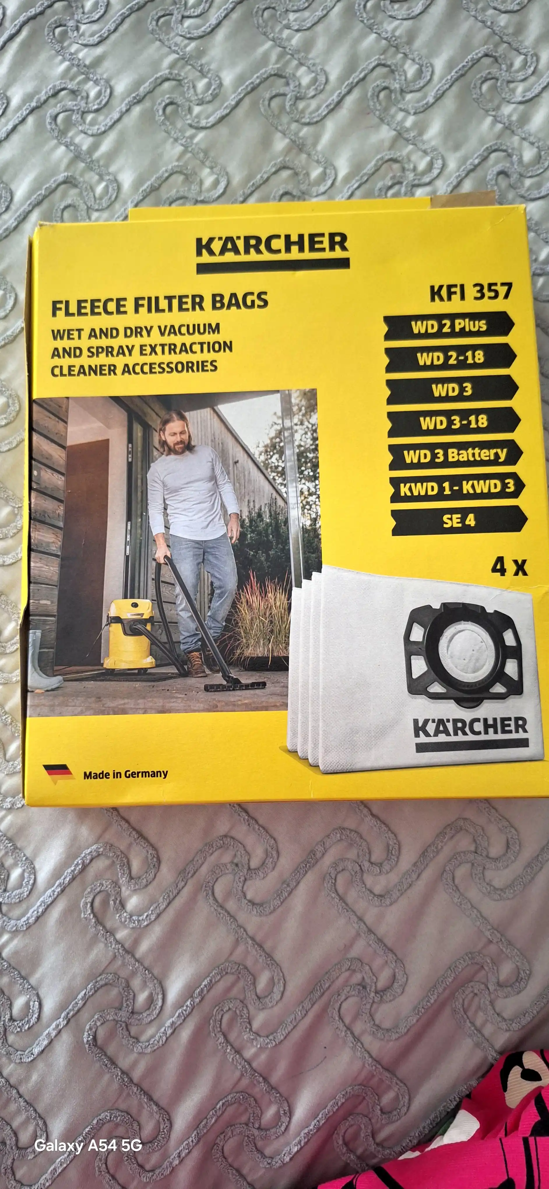 Karcher WD 2/3, SE 4001/4002, 4 шт Фильтр-мешки для пылесосов серии 2.863-314.0