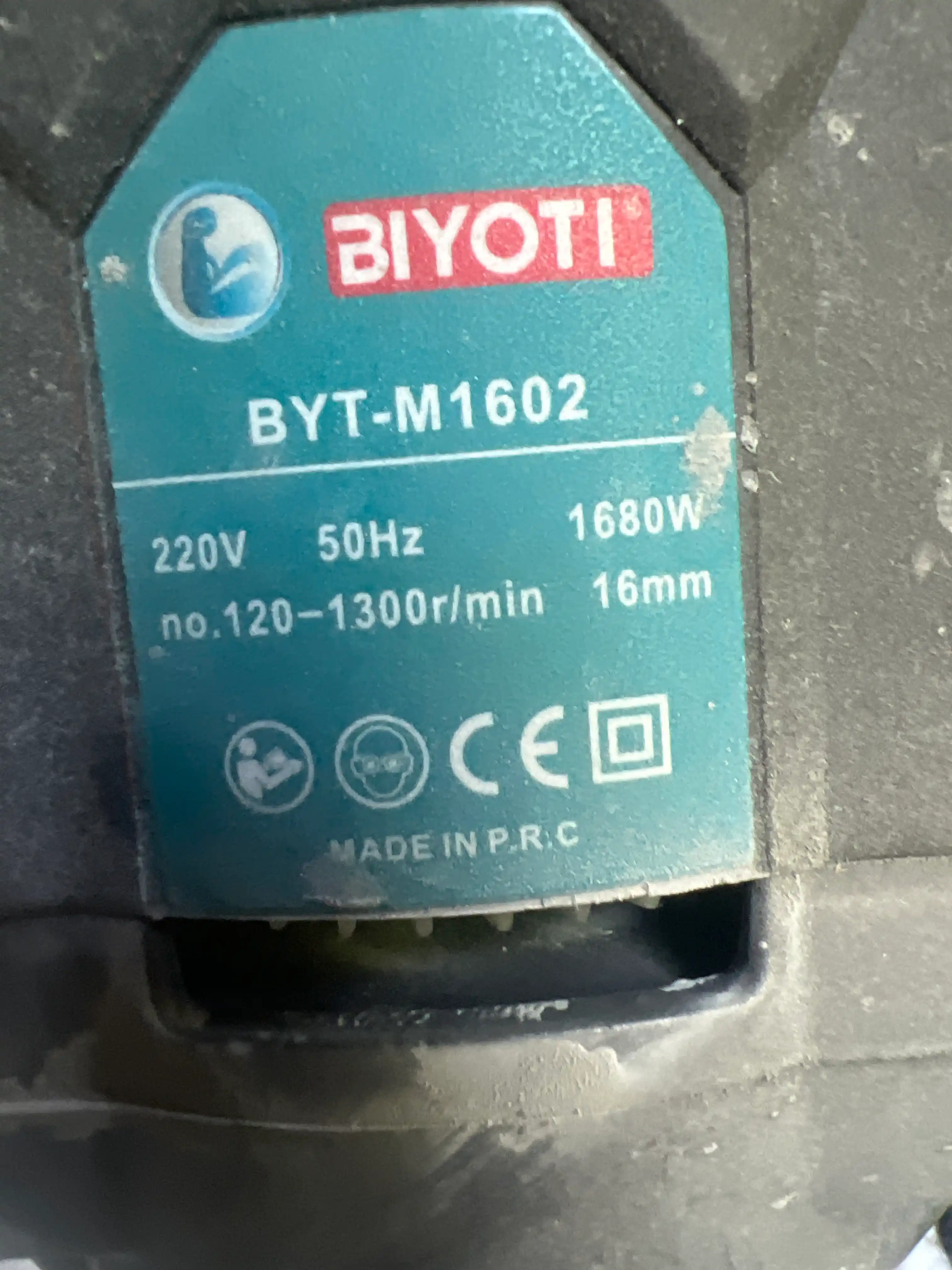 Biyoti BYT-M1602 qurilish mikseri, ART 120004