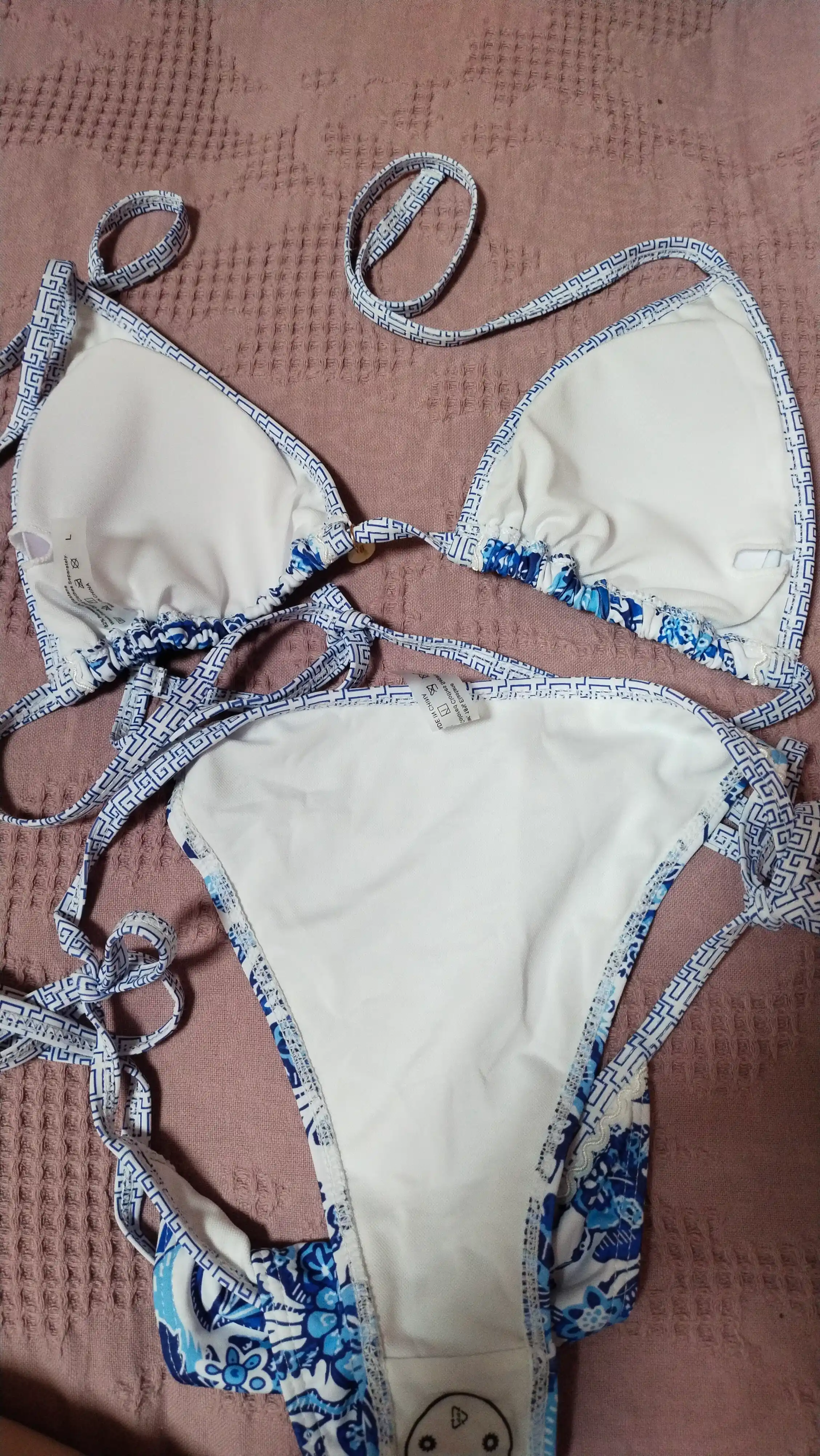 Ayollar bikinili suzish kostyumi, ikki qismli, 5 ta rang