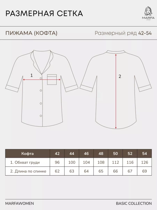 Пижама Flora со штанами, шортами и рубашкой