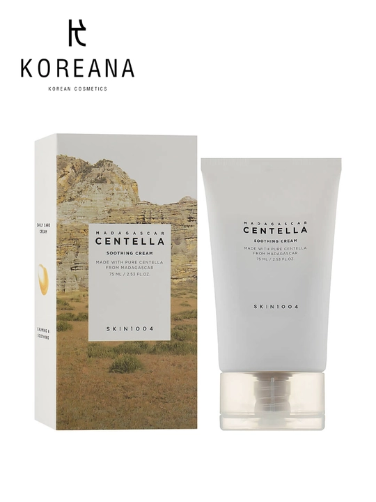 Охлаждающий защитный крем с центеллой SKIN1004 Madagascar Centella Soothing Cream, 75 мл - 