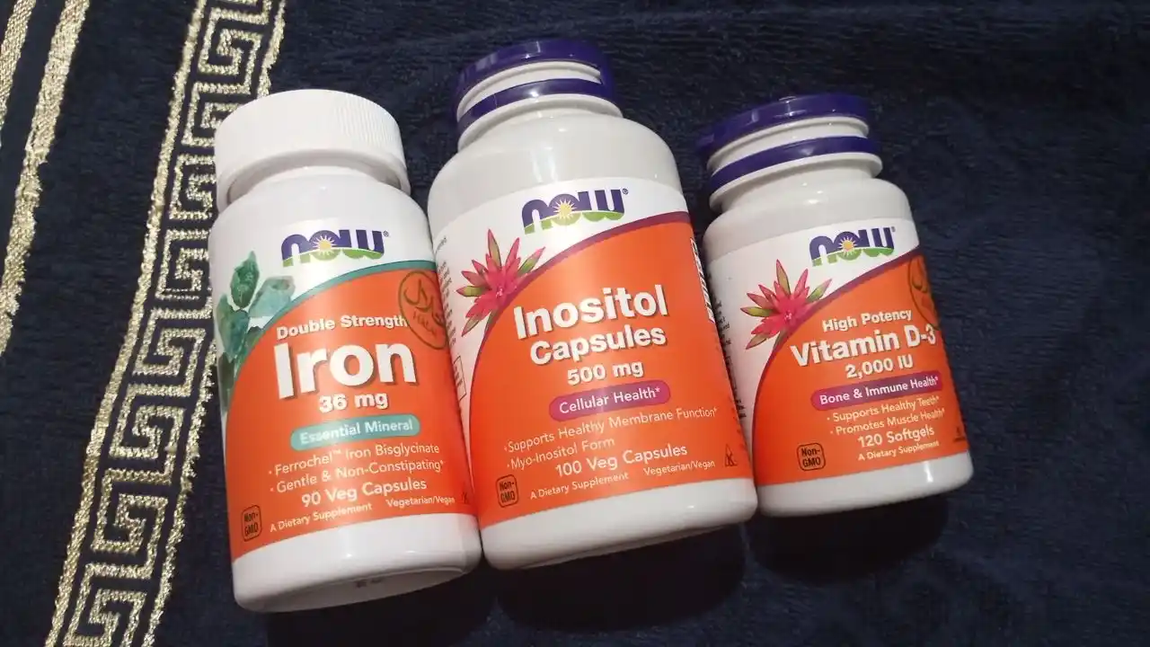 NOW Foods, Inositol kapsulalari, 500 mg, 100 vegetarian kapsulalari