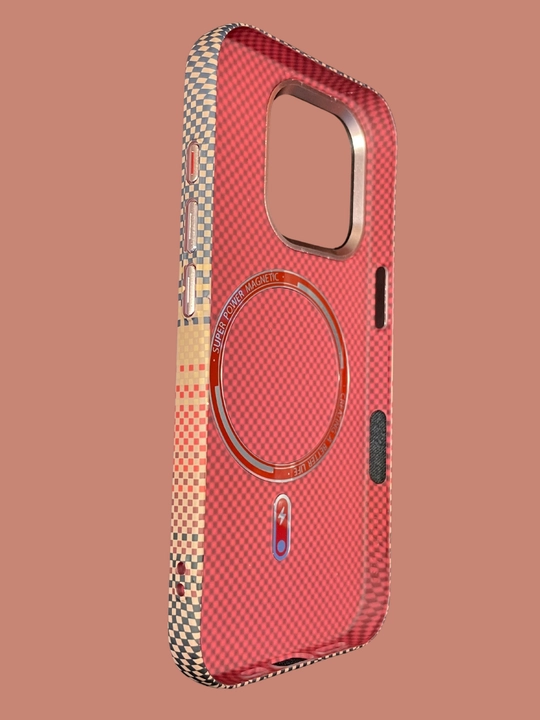 Чехол Pisen для iPhone 16 Pro, тканевый 3D, MagSafe, защита, ультратонкий, закат