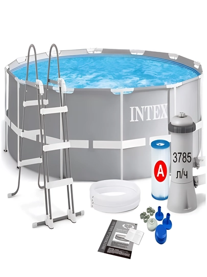 Intex karkasli basseyn 10685 litr hajmli 366 x 122 sm - 