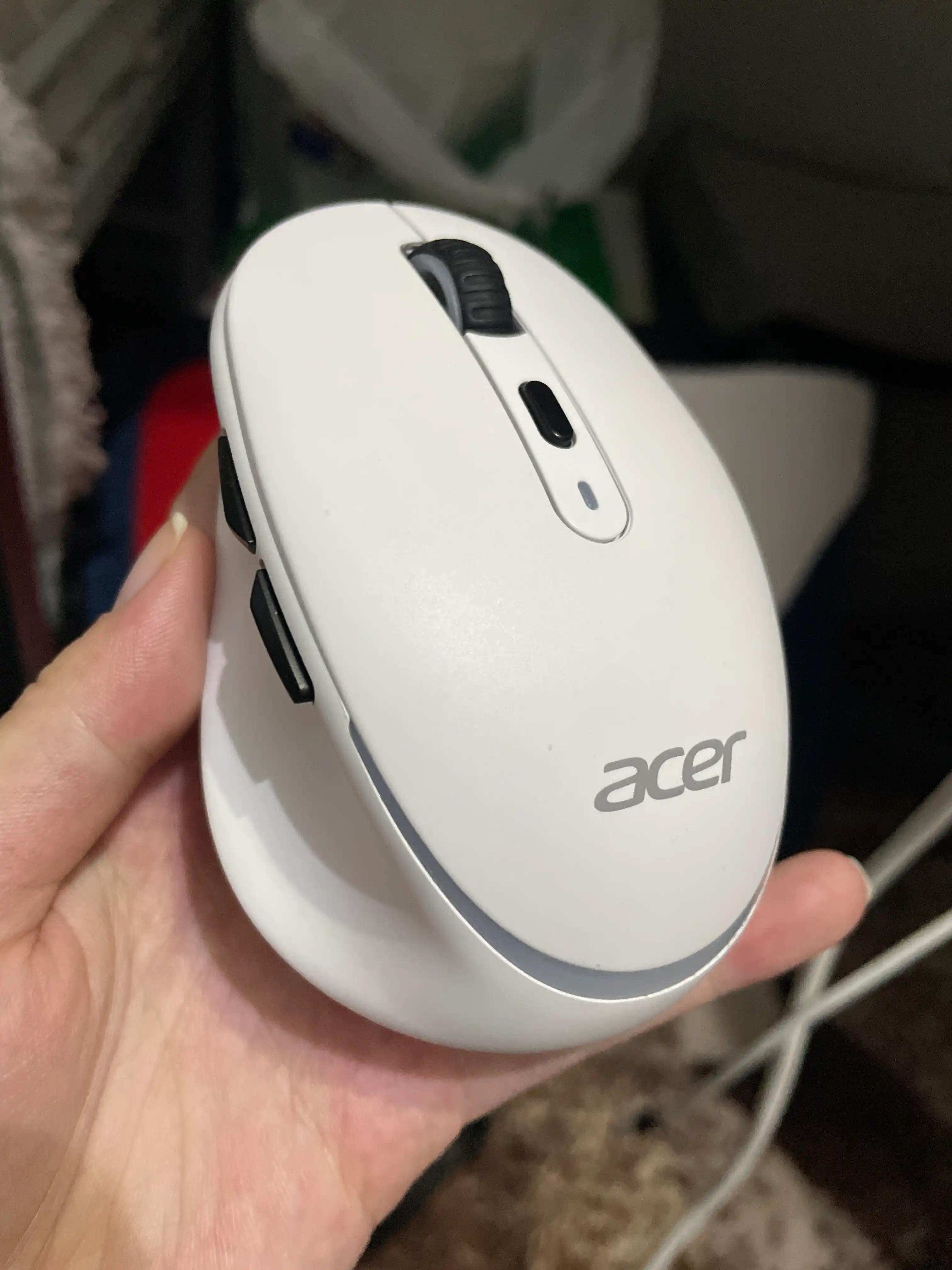 Simsiz kompyuter mini-sichqonchasi ACER, 2 rejim Bluetooth +2.4G, RGB orqa yorug'lik bilan