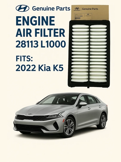 Фильтр воздушный 28113L1000, для Kia K5 Hyundai Tucson/Sonata/Santa Fe/Santa Cruz/Carnival — BRAVE20-VOZDK5