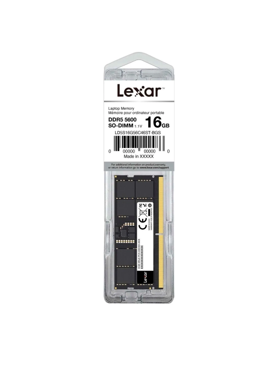 Оперативная память DDR5, 8 GB, 16 ГБ, 5600 мгц, SoDIMM, Lexar, для ноутбука ОЗУ