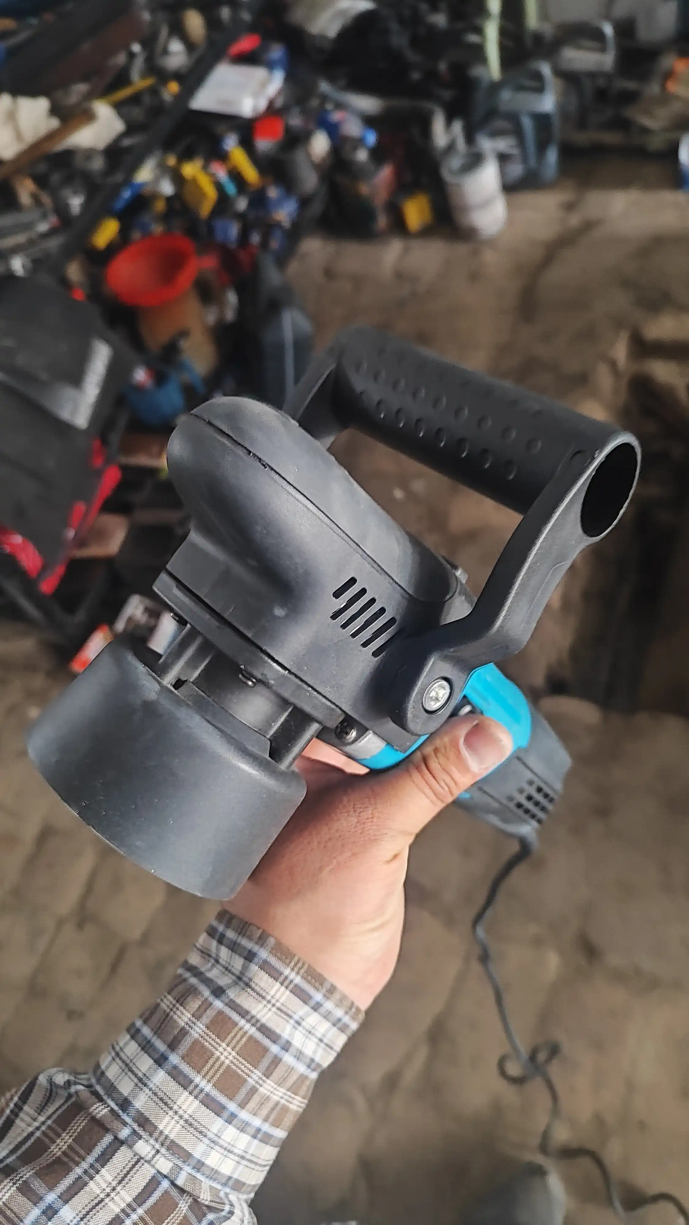 Ergonomik burchakli silliqlash mashinasi uchun ushlagich