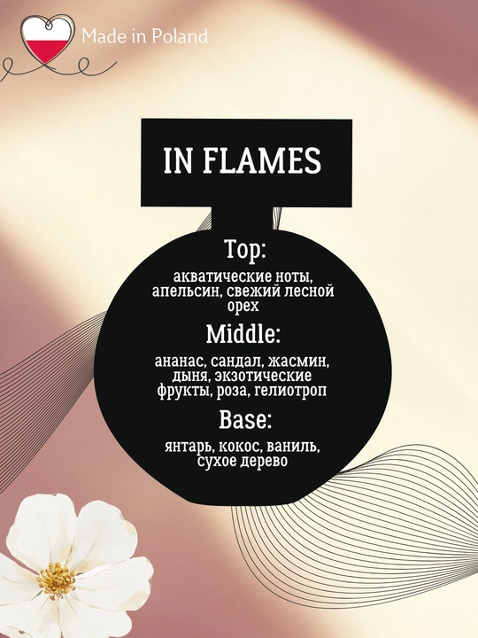 Ayollar parfyumlangan suvi IN FLAMES, 90 ml, La Rive