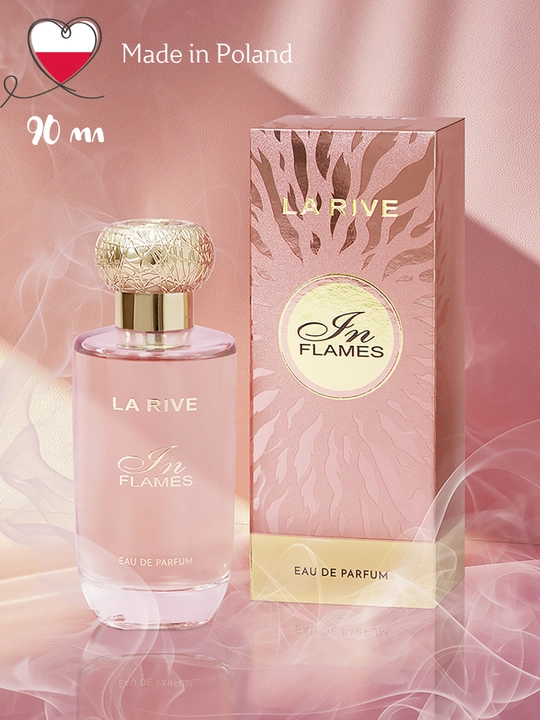 Ayollar parfyumlangan suvi IN FLAMES, 90 ml, La Rive - 