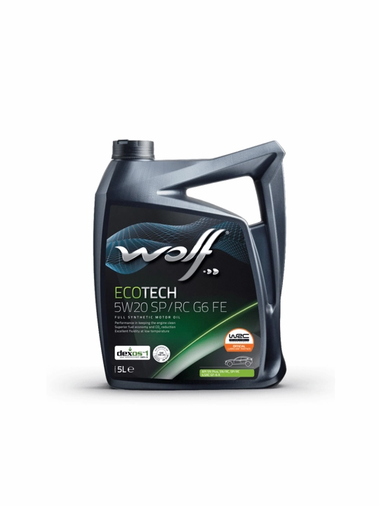 Синтетическое моторное масло Wolf Ecotech 5W20