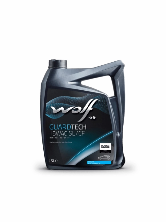 Минеральное моторное масло Wolf Guardtech 15W40 - 