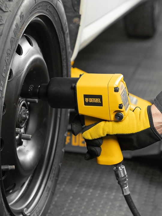 Darbeli kalit pnevmatik DENZEL IW860 + kallaklar to'plami 1/2", 7000 rpm, 57473