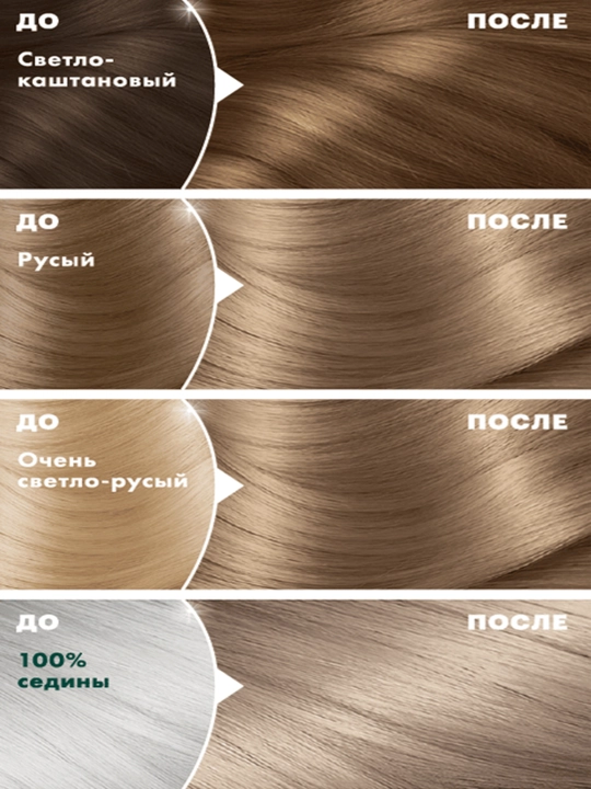 Garnier "Color Naturals" chidamli to‘yimli soch kremi bo‘yog‘i, 7.1 Olxa rangi