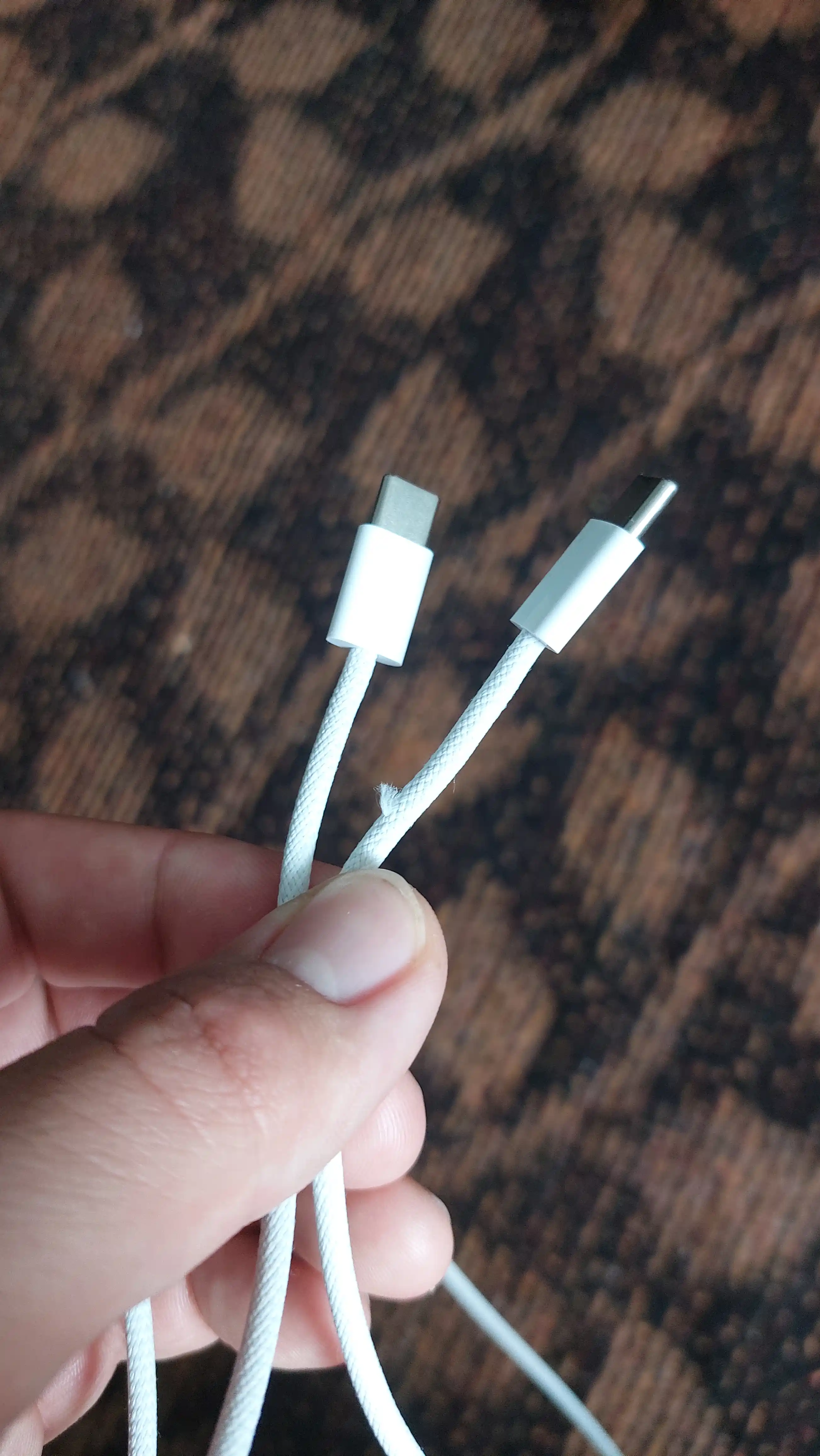 Apple iPhone 15 va Android uchun zaryadlash kabeli, o'ralgan,  Type-c kabeli, 60 W