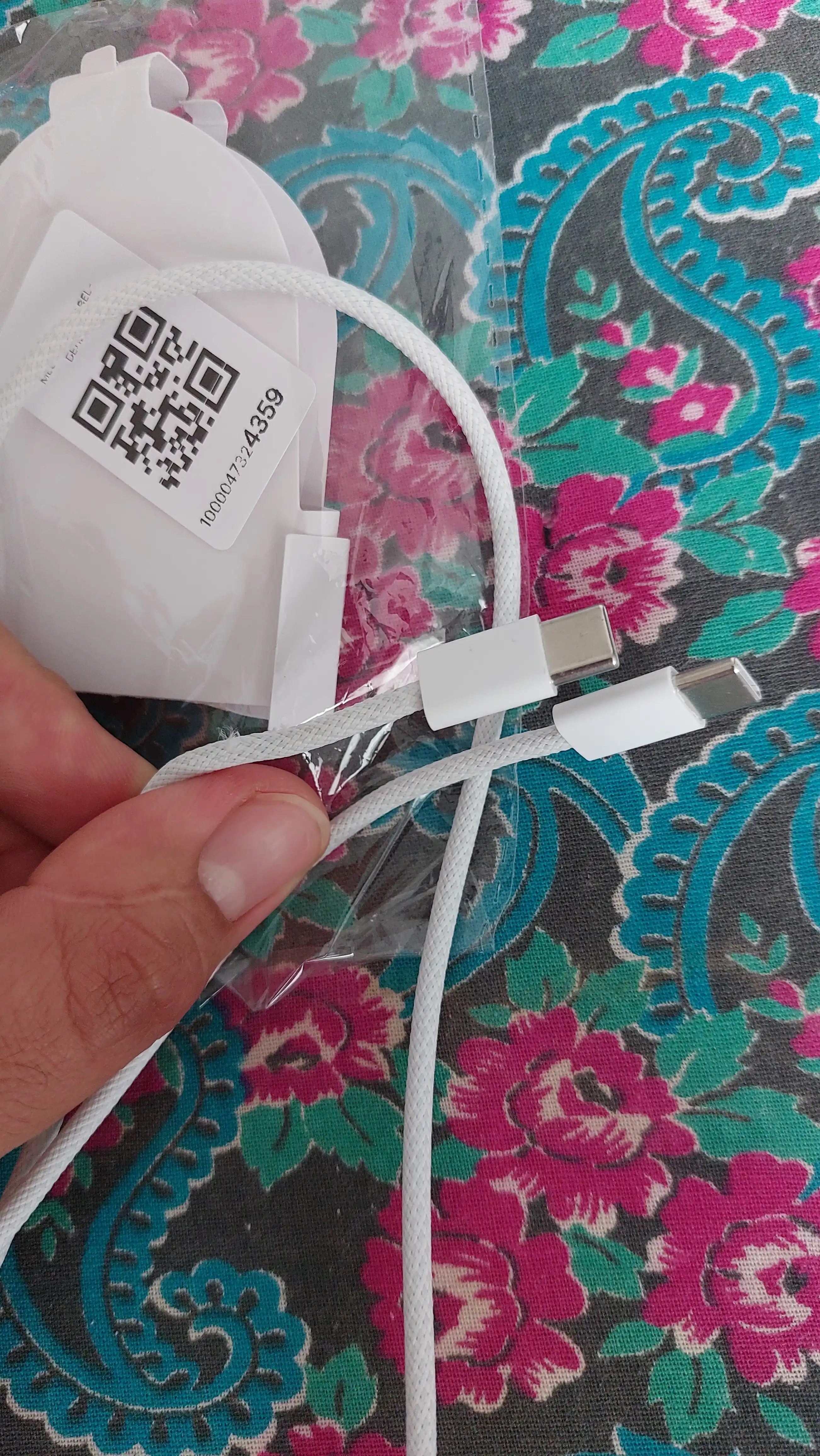 Apple iPhone 15 va Android uchun zaryadlash kabeli, o'ralgan,  Type-c kabeli, 60 W