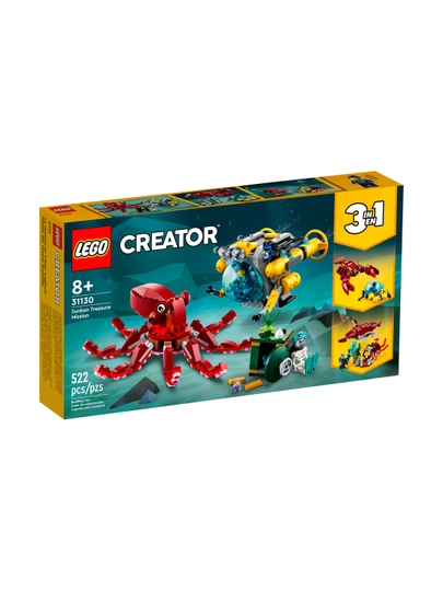 Конструктор LEGO Creator 31130 Подъём затонувшего клада, 522 детали — KASPI-31130